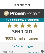 ProvenExpert-Siegel: sehr gut, 100 % Empfehlungen, 14 Bewertungen